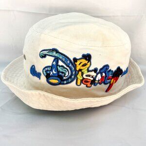 Vintage Walt Disney World Sun Bucket Hat Embroidered Design (One Size Fits Most)